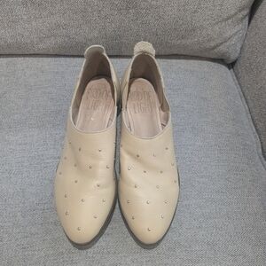 Bird Of Flight Studded Leather Slip On Shoes